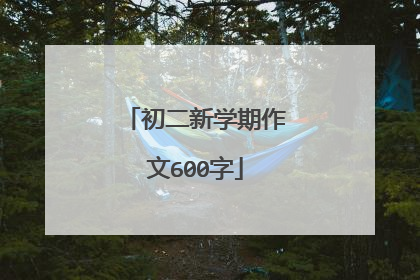 初二新学期作文600字