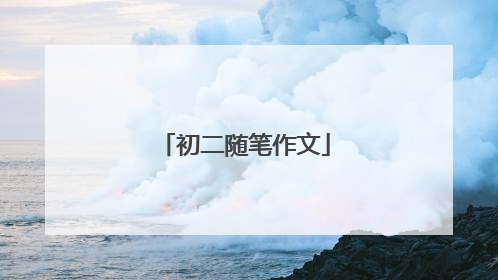 初二随笔作文