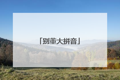 别董大拼音