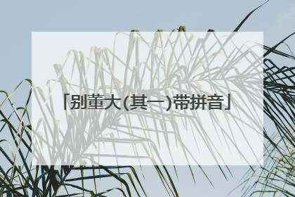 别董大(其一)带拼音