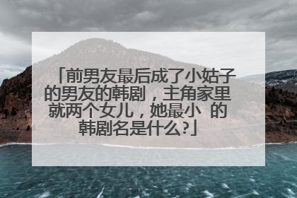 前男友最后成了小姑子的男友的韩剧，主角家里就两个女儿，她最小 的韩剧名是什么?