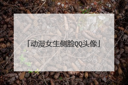 动漫女生侧脸QQ头像