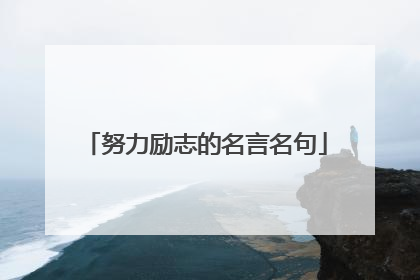 努力励志的名言名句