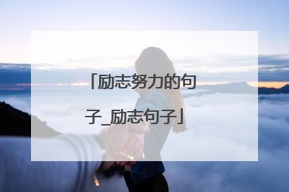 励志努力的句子_励志句子