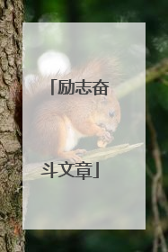 励志奋斗文章