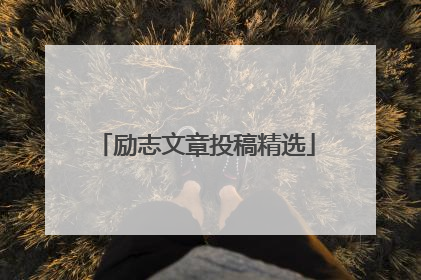 励志文章投稿精选