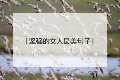 坚强的女人最美句子