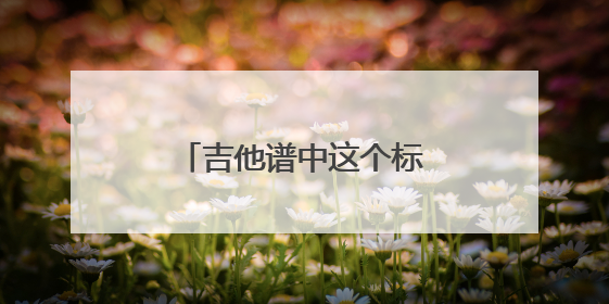 吉他谱中这个标识是什么意思,为什么用框框起来