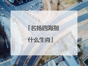 名扬四海指什么生肖
