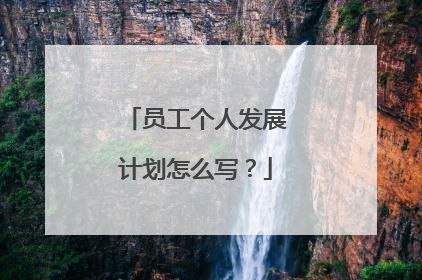 员工个人发展计划怎么写?