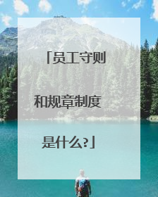 员工守则和规章制度是什么?