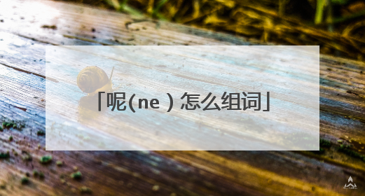 呢(ne)怎么组词