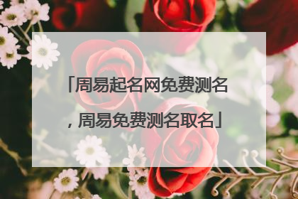 周易起名网免费测名,周易免费测名取名