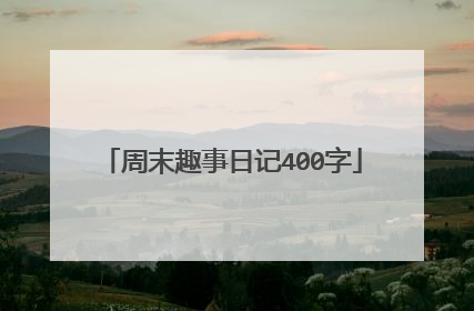 周末趣事日记400字