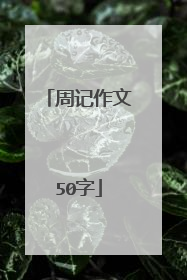 周记作文50字