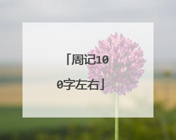 周记100字左右