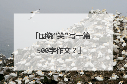 围绕“笑”写一篇500字作文？