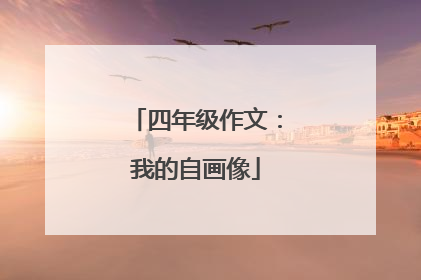 四年级作文：我的自画像