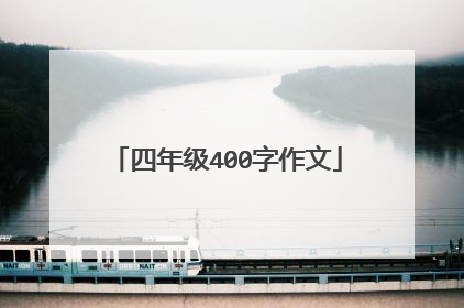 四年级400字作文