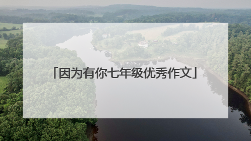因为有你七年级优秀作文