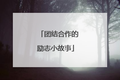 团结合作的励志小故事