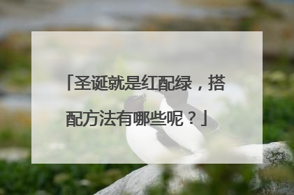 圣诞就是红配绿，搭配方法有哪些呢？