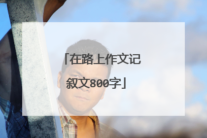在路上作文记叙文800字