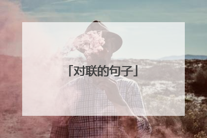 对联的句子
