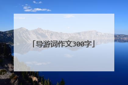 导游词作文300字