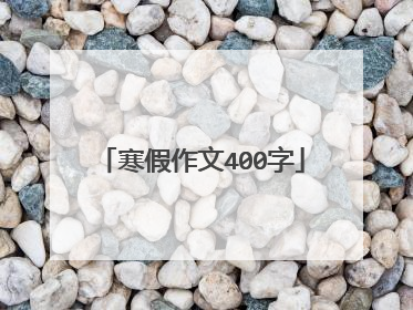 寒假作文400字