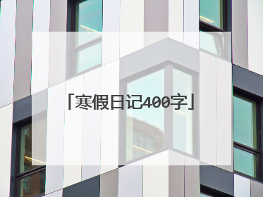 寒假日记400字