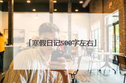 寒假日记500字左右