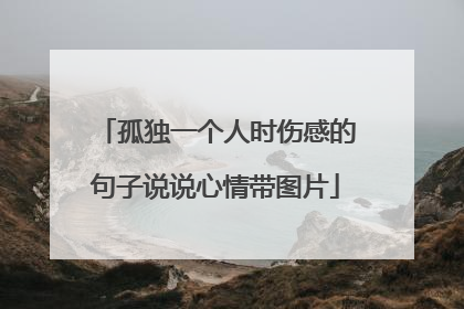 孤独一个人时伤感的句子说说心情带图片