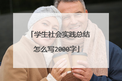 学生社会实践总结怎么写2000字