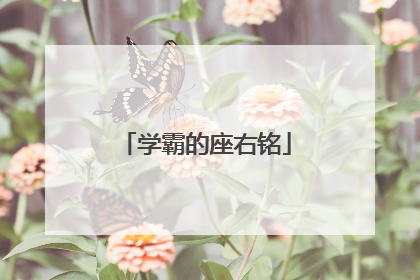 学霸的座右铭