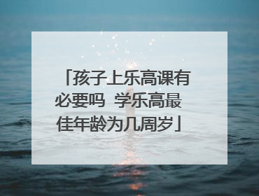 孩子上乐高课有必要吗 学乐高最佳年龄为几周岁