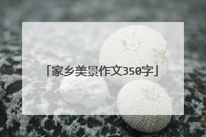 家乡美景作文350字