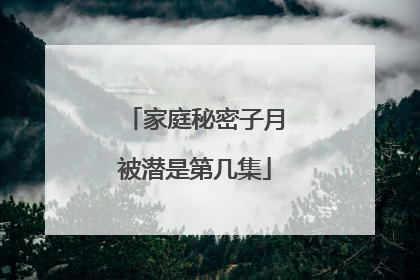 家庭秘密子月被潜是第几集