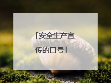 安全生产宣传的口号