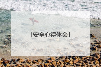 安全心得体会