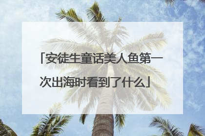 安徒生童话美人鱼第一次出海时看到了什么