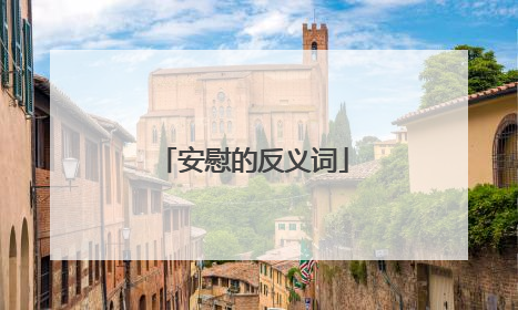 安慰的反义词