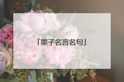 墨子名言名句
