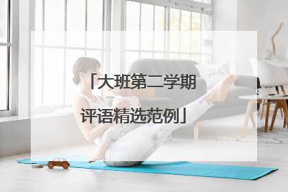 大班第二学期评语精选范例