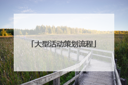 大型活动策划流程