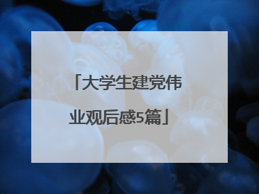 大学生建党伟业观后感5篇