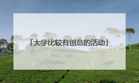 大学比较有创意的活动