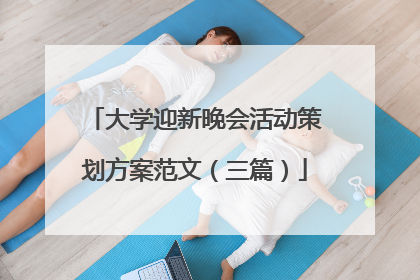 大学迎新晚会活动策划方案范文（三篇）