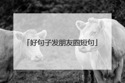 好句子发朋友圈短句