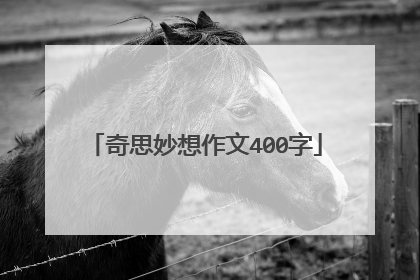 奇思妙想作文400字